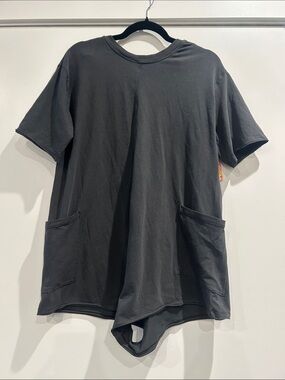 NWT Free People Dark Charcoal Tunic Romper with Pockets XS